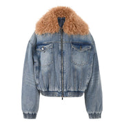 Women's All-match Quilted Denim Top - Deck Em Up