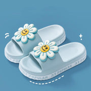 Summer Flower Slippers Women New Fashion Letter Garden Shoes Indoor Anti-Slip Floor Bathroom Bathing Home Slipper - Deck Em Up