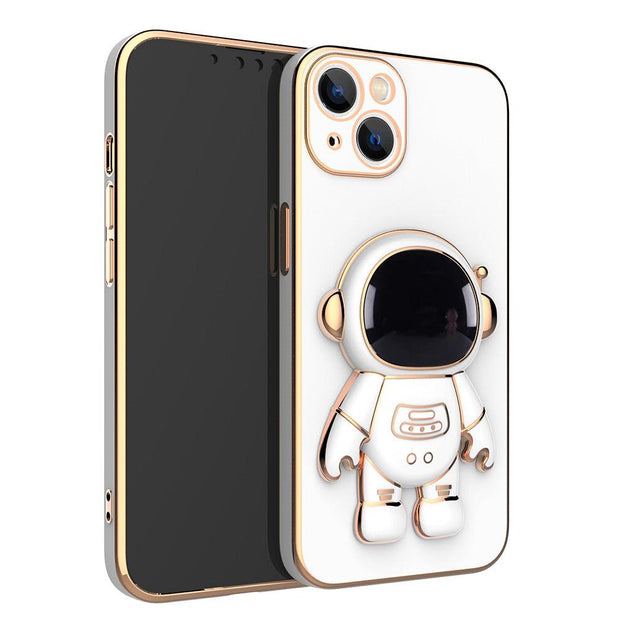 3D Astronaut Phone Case Anti-Drop Electroplating Bracket - Deck Em Up