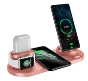 Wireless Charger For IPhone Fast Charger For Phone Fast Charging Pad For Phone Watch 6 In 1 Charging Dock Station - Deck Em Up