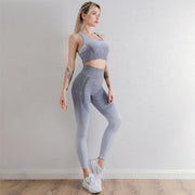 Tie Dye Gradient Color Yoga Clothing Set - Deck Em Up