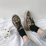 Casual Leopard Sneakers Womens Girls - Deck Em Up