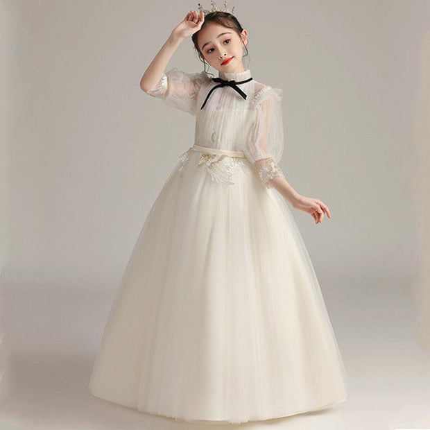 Kids Fashion Lace Wedding Party Dress - Deck Em Up