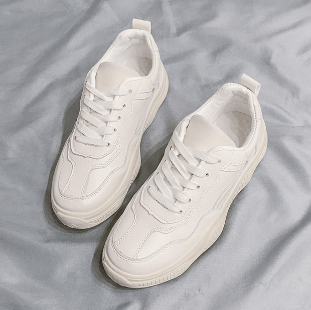 Women's White Shoes Sneakers - Deck Em Up