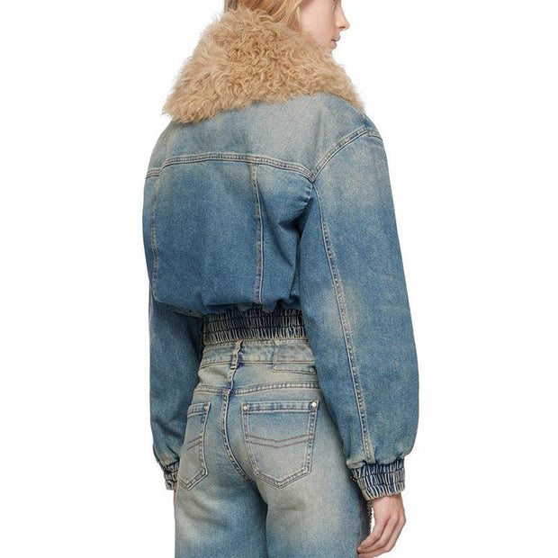 Women's All-match Quilted Denim Top - Deck Em Up