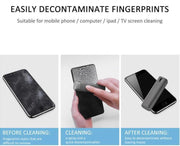 2 In 1 Phone Computer Screen Cleaner Kit For Screen Dust Removal Microfiber Cloth Set - Deck Em Up