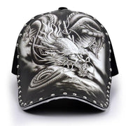 Personalized Stylish Print Dragon Sun-proof Peaked Baseball Cap - Deck Em Up