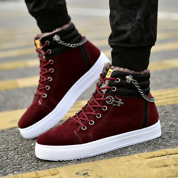 Casual Fashion Sneakers Men's Fleece-lined Sneakers - Deck Em Up