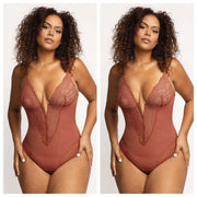 Plus Size Lace Waist Women's Shapewear Lingerie - Deck Em Up