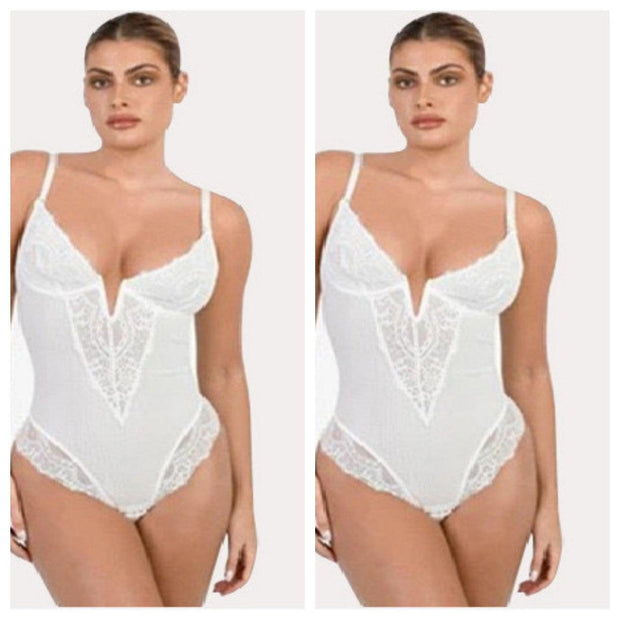 Plus Size Lace Waist Women's Shapewear Lingerie - Deck Em Up