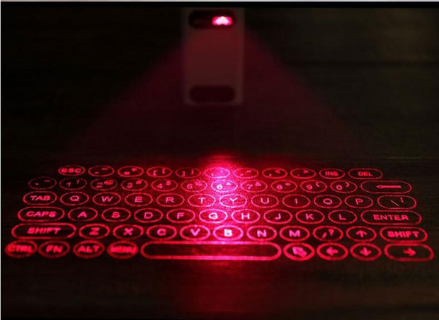 LEING FST Virtual Laser Keyboard Bluetooth Wireless Projector Phone Keyboard For Computer Pad Laptop With Mouse Function - Deck Em Up