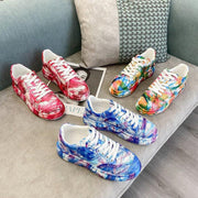 Graffiti Sneakers Plus Size Casual Sneakers - Deck Em Up