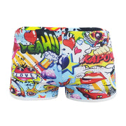 Funny Cartoon Printed Boxer Swimming Trunks Men - Deck Em Up