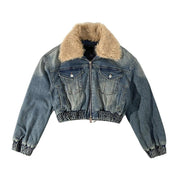 Women's All-match Quilted Denim Top - Deck Em Up