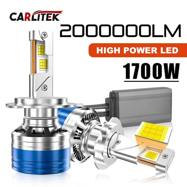 1700W 2000000LM H7 H4 H11 LED Headlight High Power 8580 CSP Canbus H1 H8 9005 HB3 9006 HB4 9012 HIR2 Turbo Lamp 6000K Car Light - Deck Em Up