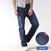 New Fashion Men Jeans Cowboy Straight Loose Baggy Harem Denim Pants Casual Cotton Wide Leg Trousers Blue Plus Size 27-48 - Deck Em Up