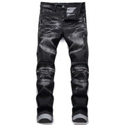 Patch Jeans Men Skinny Casual Cotton Classic Ripped Denim For Men Straight Slim Fit Plus Size Rvaet Rap Harajuku Biker Jean - Deck Em Up