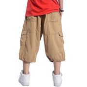 Plus Size Summer Casual Shorts Men Cotton Cargo Shorts With Big Pocket Loose Baggy Hip Hop Shorts Bermuda Military Male Clothing - Deck Em Up