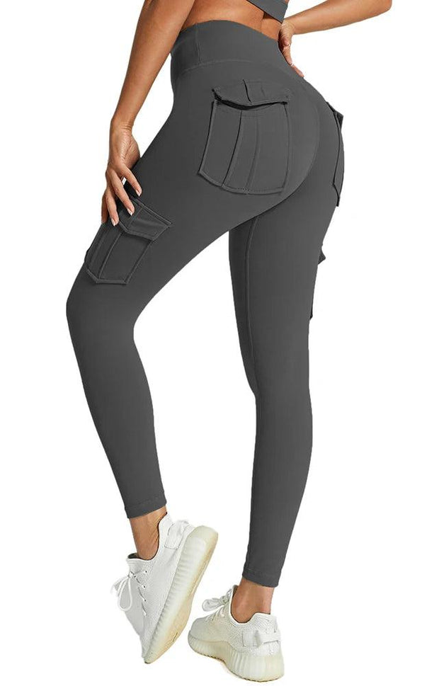 Women Yoga Work out Fitness Gym Wear Pocket Yoga Pants Leggings Stretchy Compression High Waist Leggings - Deck Em Up