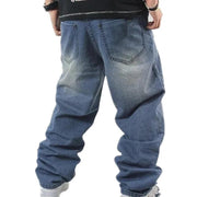 Loose Jeans Hiphop Skateboard Jean Baggy Denim Pants Street Men 4 Seasons Trousers big Size 30-46 - Deck Em Up