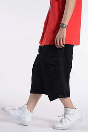 Plus Size Summer Casual Shorts Men Cotton Cargo Shorts With Big Pocket Loose Baggy Hip Hop Shorts Bermuda Military Male Clothing - Deck Em Up