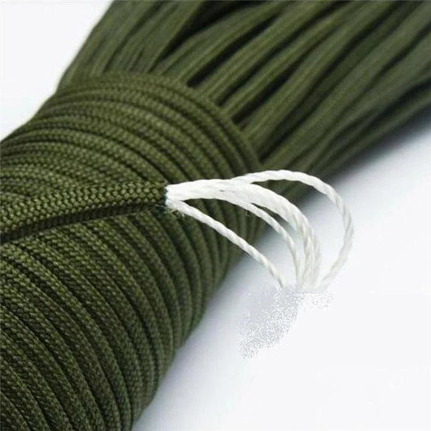 31m Paracord 550 Parachute Cord 100ft 4mm Paracord Rope Bundles Lanyard Rope Paracord Black Camping Equipment Survival Kit - Deck Em Up