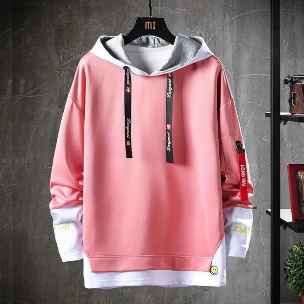 Spring Autumn Men's Hoodie Harajuku Fashion Korean Streetwear Sweatshirt Men Casual Men Clothing Trend Long Sleeve Hoodies Men - Deck Em Up