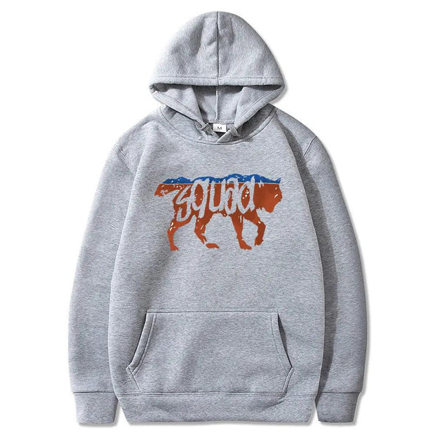 Retro Wolf Squad Hoodies Sweatshirt Awesome Wolf Student High School Wild Rad Life Is Strange Tank Squad Cool Teen Hoodie - Deck Em Up