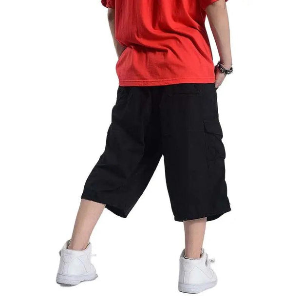 Plus Size Summer Casual Shorts Men Cotton Cargo Shorts With Big Pocket Loose Baggy Hip Hop Shorts Bermuda Military Male Clothing - Deck Em Up