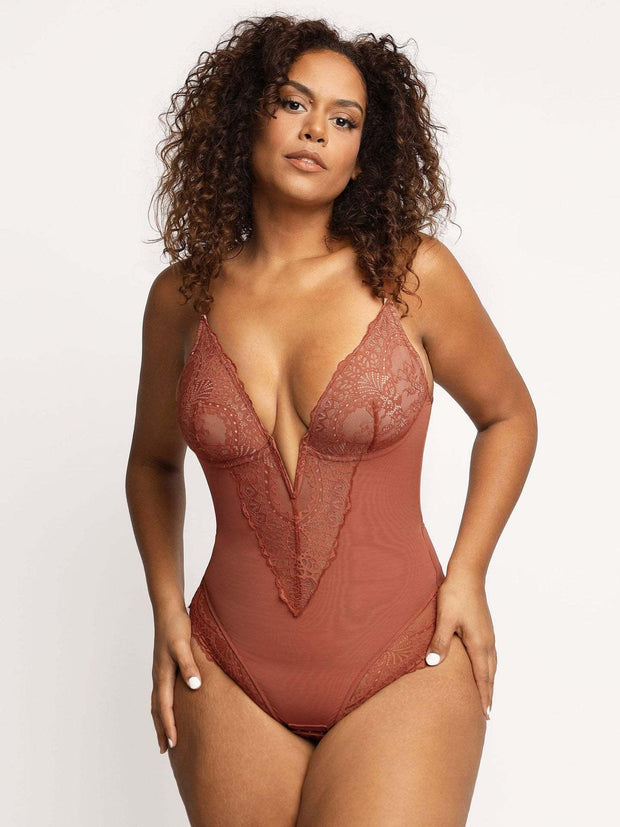 Plus Size Lace Waist Women's Shapewear Lingerie - Deck Em Up