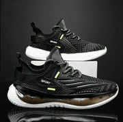 Men's Fashion Casual Fly Woven Mesh Breathable Platform Sneaker - Deck Em Up