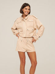 Workwear Short Coat Shorts Suit Women - Deck Em Up