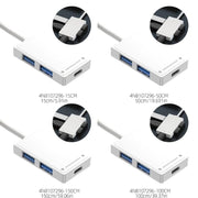 USB C to USB Adapter USB C to 3x USB3.0 1x USB2.0 Female Adapter Type C Extender Gadget for Laptop Phone Notebook - Deck Em Up