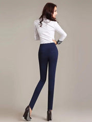 Classic Vintage Fashion Leggings Women High Waist Skinny Bottoms Sexy Femme Push Up Elastic Bodycon Leggings Workout Pencil Pant - Deck Em Up