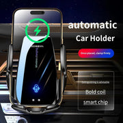 30W Car Wireless Charger Automatic Car Phone Holder Infrared Induction for iPhone 14 13 12 Xiaomi Samsung Fast Charging Station - Deck Em Up