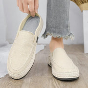 Men Half Slippers Fashion Mesh Breathable Men Outdoor Hard-Wearing Casual Shoes Soft Slip-On Footwear All-Match Flats Men Shoes - Deck Em Up