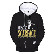 Movie Scarface 3D Print Hoodie Sweatshirts Tony Montana Harajuku Streetwear Hoodies Men Oversized Fashion Pullover Sweatshirts - Deck Em Up