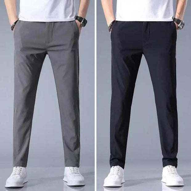 Golf Pants Men's Summer Ice Silk High Elastic Ultra-thin Casual Trousers Quick-drying Running Golf Wear Sweatpants - Deck Em Up