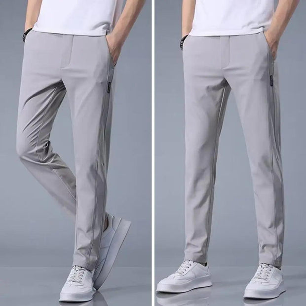 Golf Pants Men's Summer Ice Silk High Elastic Ultra-thin Casual Trousers Quick-drying Running Golf Wear Sweatpants - Deck Em Up