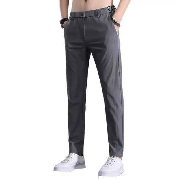 Golf Pants Men's Summer Ice Silk High Elastic Ultra-thin Casual Trousers Quick-drying Running Golf Wear Sweatpants - Deck Em Up