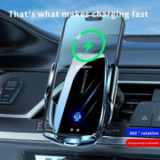 30W Car Wireless Charger Automatic Car Phone Holder Infrared Induction for iPhone 14 13 12 Xiaomi Samsung Fast Charging Station - Deck Em Up