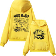 Noah Kahan Hoodie Stick Season Hoodie Man Woman Harajuku Pullover Tops Streetwear Unisex - Deck Em Up