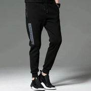 Men Trousers Solid Color Drawstring Elastic Waist Men Ankle Tied Casual Spring Trousers Daily Wear - Deck Em Up