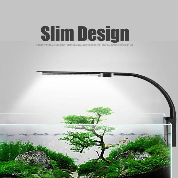 Super Slim LED Aquarium Light Lighting plants Grow Light 5W/10W/15W Aquatic Plant Lighting Waterproof Clip-on Lamp For Fish Tank - Deck Em Up