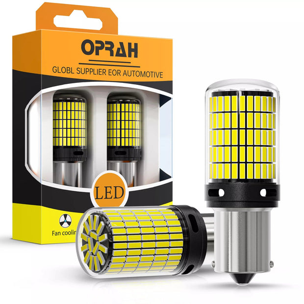 Oprah 2X High Power Car LED Light 1156 PY21W 1157 BAY15D P21/5W 150*4014 SMD Canbus Front/Rear Turn Signal Lamp 7440 7443 W21/5W - Deck Em Up