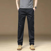 Men's Pants 97% Cotton Solid Color Work Wear Casual Pant Wide Korean Y2k Clothing Jogger Cargo Trousers Male Big Size 40 - Deck Em Up