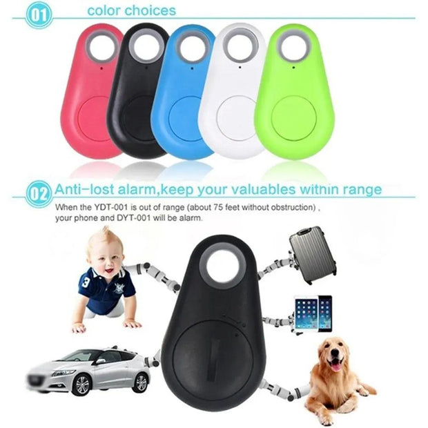 GPS Tracker for Dogs Pet Child Smart Tag Spy Gadgets Keychain for Keys Search Key Finder Mini Anti Lost Alarm Gps Locator - Deck Em Up