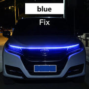 LED Car Daytime Running Light DRL With Turn Signal Lamp Car Hood Decorative Light Strip With Start Scan Meteor Dynamic 12V New - Deck Em Up