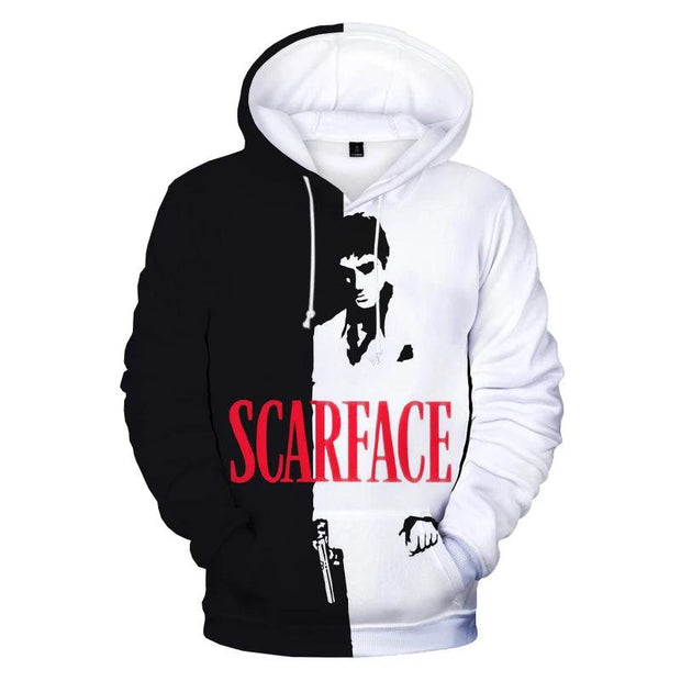 Movie Scarface 3D Print Hoodie Sweatshirts Tony Montana Harajuku Streetwear Hoodies Men Oversized Fashion Pullover Sweatshirts - Deck Em Up