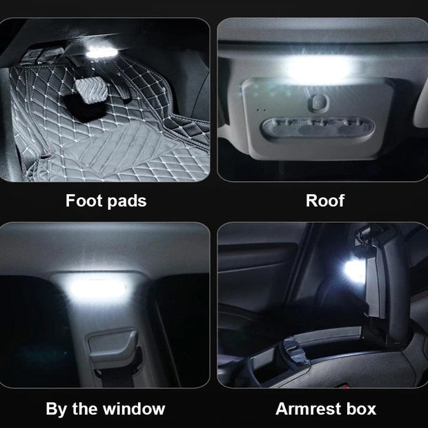 BLALION Car LED Touch Light Wall Reading Lamp Magnet Base Car Ceiling Light Ambient Mood Interior Lighting USB Rechargeable Lamp - Deck Em Up